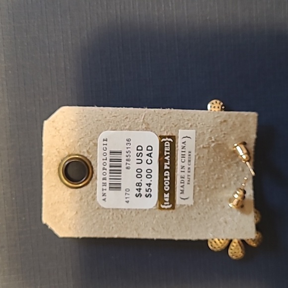 Anthropologie 14K Gold plated earrings - Picture 3 of 4